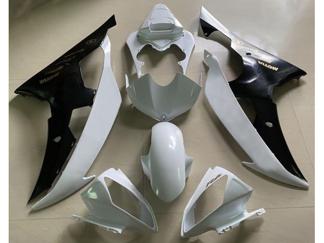 Bianco Lucido & Nero & Oro 2008-2016 R6 Carena Moto Bianco Lucido & Nero & Oro 2008-2016 R6 Carena Moto