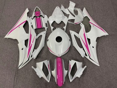 Bianco Lucido & Rosa 2008-2016 R6 Carena Moto