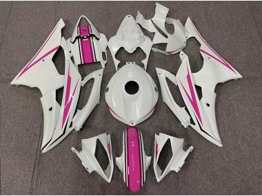 Bianco Lucido & Rosa 2008-2016 R6 Carena Moto