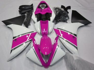 Bianco Lucido & Rosa 2009-2011 R1 Carena Moto