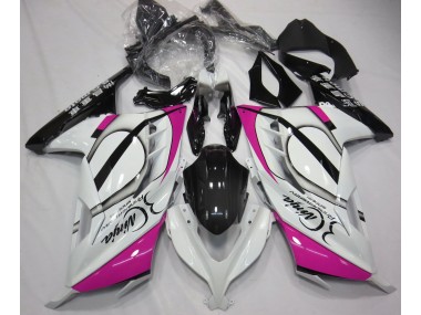 Bianco Lucido & Rosa 2013-2018 Ninja 300 Carena Moto