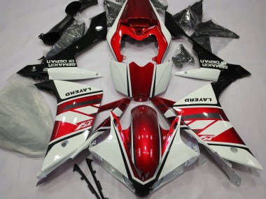 Bianco Lucido & Rosso 2007-2008 R1 Carena Moto