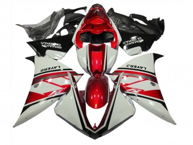 Bianco Lucido & Rosso 2012-2014 R1 Carena Moto