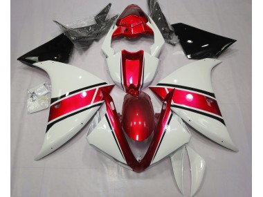 Bianco Lucido & Rosso Metallizzato 2009-2011 R1 Carena Moto