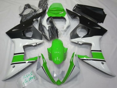 Bianco Lucido & Verde 2003-2004 R6 Carena Moto