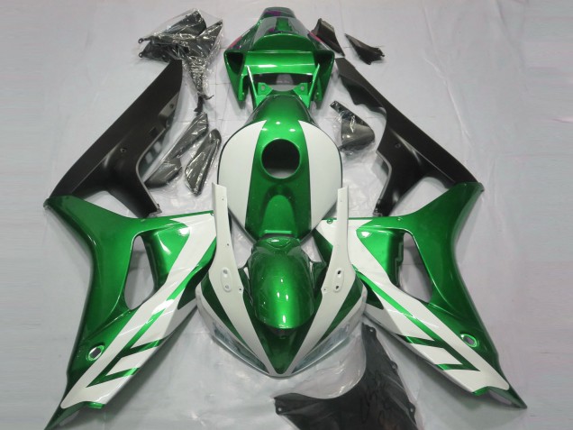 Bianco Lucido & Verde 2006-2007 CBR1000RR Carena Moto Bianco Lucido & Verde 2006-2007 CBR1000RR Carena Moto