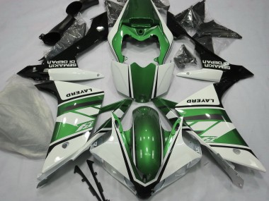 Bianco Lucido & Verde 2007-2008 R1 Carena Moto