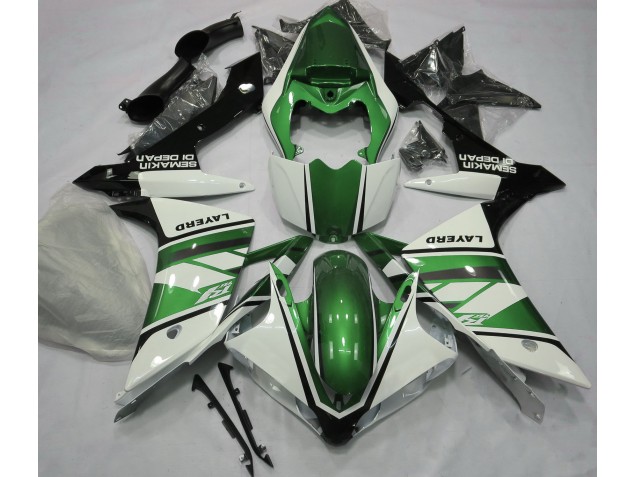 Bianco Lucido & Verde 2007-2008 R1 Carena Moto Bianco Lucido & Verde 2007-2008 R1 Carena Moto