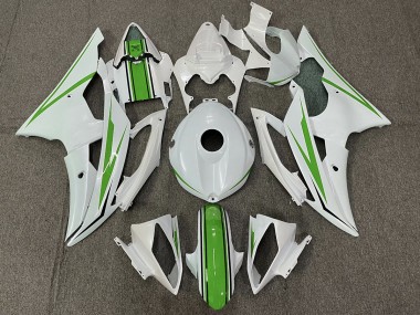 Bianco Lucido & Verde 2008-2016 R6 Carena Moto