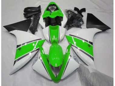 Bianco Lucido & Verde 2009-2011 R1 Carena Moto