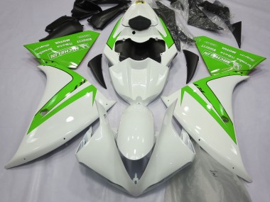 Bianco Lucido & Verde 2012-2014 R1 Carena Moto