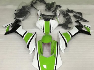 Bianco Lucido Verde & Nero 2015-2019 R1 Carena Moto