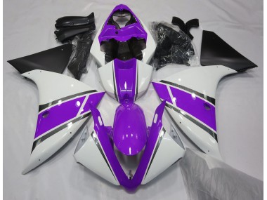 Bianco Lucido & Viola 2009-2011 R1 Carena Moto