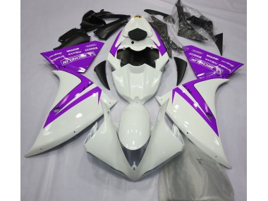 Bianco Lucido & Viola 2012-2014 R1 Carena Moto