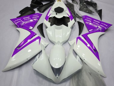 Bianco Lucido & Viola 2012-2014 R1 Carena Moto