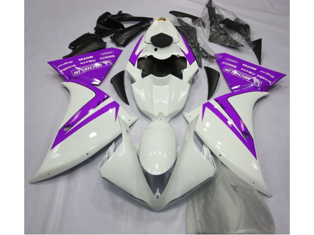 Bianco Lucido & Viola 2012-2014 R1 Carena Moto Bianco Lucido & Viola 2012-2014 R1 Carena Moto