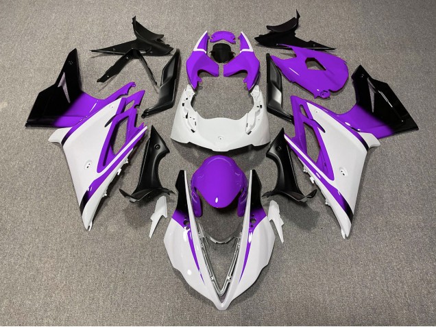 Bianco Lucido & Viola 2013-2016 Daytona 675 Carena Moto Bianco Lucido & Viola 2013-2016 Daytona 675 Carena Moto