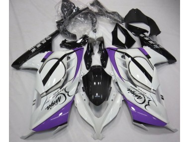 Bianco Lucido & Viola 2013-2018 Ninja 300 Carena Moto