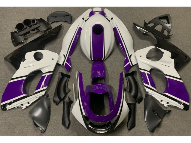 Bianco Lucido & Viola Scuro 1998-2007 YZF600 Carena Moto Bianco Lucido & Viola Scuro 1998-2007 YZF600 Carena Moto
