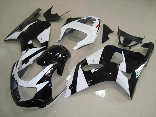 Bianco & Nero 2001-2003 GSXR 600-750 Carena Moto Bianco & Nero 2001-2003 GSXR 600-750 Carena Moto