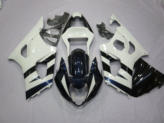Bianco & Nero 2003-2004 GSXR 1000 Carena Moto Bianco & Nero 2003-2004 GSXR 1000 Carena Moto