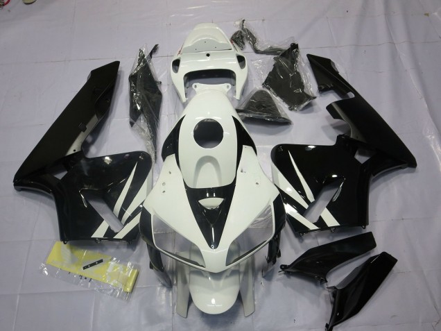 Bianco & Nero 2005-2006 CBR600RR Carena Moto Bianco & Nero 2005-2006 CBR600RR Carena Moto