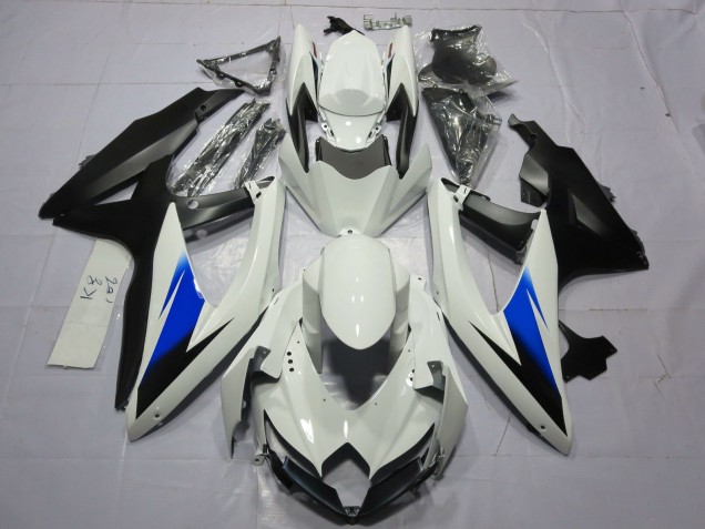 Bianco & Nero 2008-2010 GSXR 600-750 Carena Moto Bianco & Nero 2008-2010 GSXR 600-750 Carena Moto