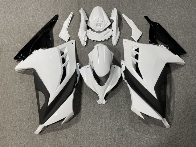 Bianco & Nero Lucido 2013-2018 Ninja 300 Carena Moto