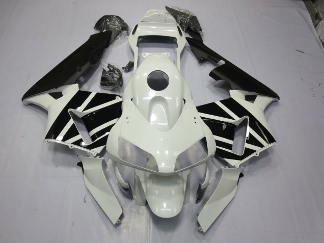 Bianco & Nero OEM 2003-2004 CBR600RR Carena Moto Bianco & Nero OEM 2003-2004 CBR600RR Carena Moto
