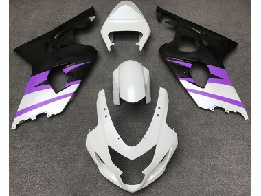 Bianco Opaco & Viola 2004-2005 GSXR 600-750 Carena Moto