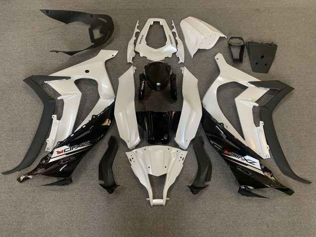 Bianco Perla & Nero 2011-2015 ZX10R Carena Moto Bianco Perla & Nero 2011-2015 ZX10R Carena Moto