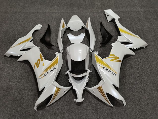 Bianco Perla & Oro 2008-2010 ZX10R Carena Moto