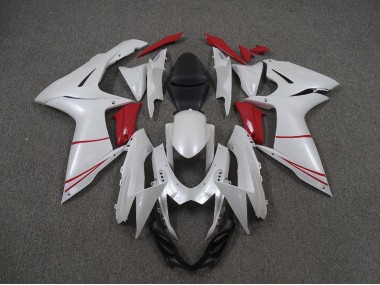 Bianco Perla & Rosso 2011-2024 GSXR 600-750 Carena Moto