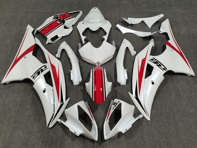 Bianco Perla & Rosso Lucido 2008-2016 R6 Carena Moto Bianco Perla & Rosso Lucido 2008-2016 R6 Carena Moto