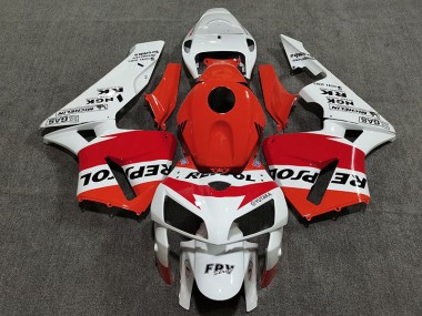 Bianco Rosso & Arancione Repsol 2005-2006 CBR600RR Carena Moto