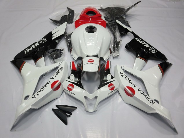 Bianco & Rosso Konica Minolta 2007-2008 CBR600RR Carena Moto