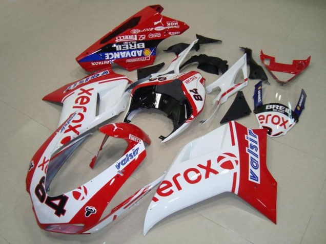 Bianco Xerox 2007-2014 Ducati 848 1098 1198 Carena Moto