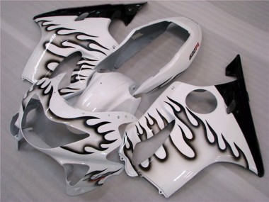 Blanc Et Noir Flamme 1999-2000 CBR600 F4 Carena Moto