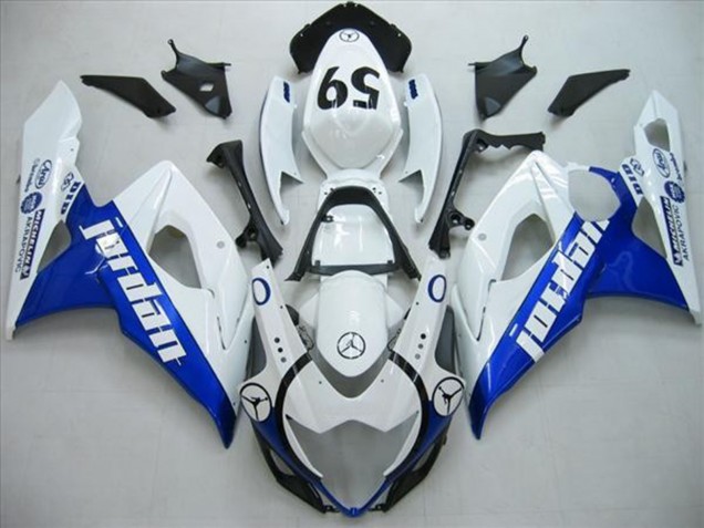 Bleu Jordan 2005-2006 GSXR 1000 Carena Moto Bleu Jordan 2005-2006 GSXR 1000 Carena Moto
