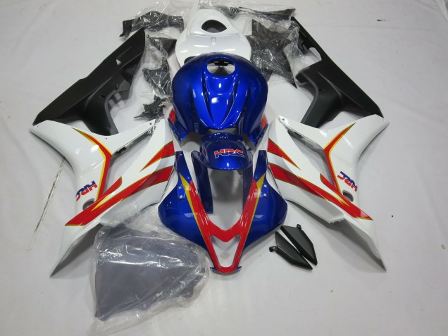 Bleu Profond Blanc Et Rouge HRC 2007-2008 CBR600RR Carena Moto