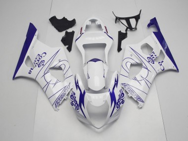 Blu & Bianco Corona 2003-2004 GSXR 1000 Carena Moto