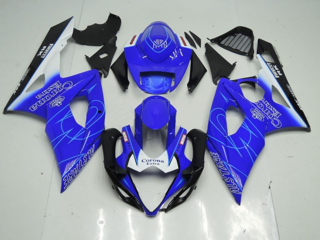 Blu & Bianco Corona 2005-2006 GSXR 1000 Carena Moto Blu & Bianco Corona 2005-2006 GSXR 1000 Carena Moto