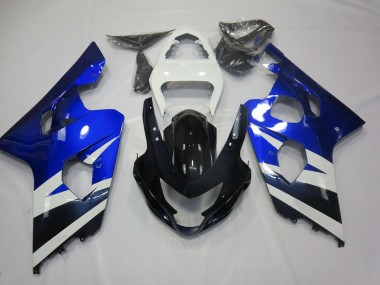 Blu Bianco & Nero 2004-2005 GSXR 600-750 Carena Moto