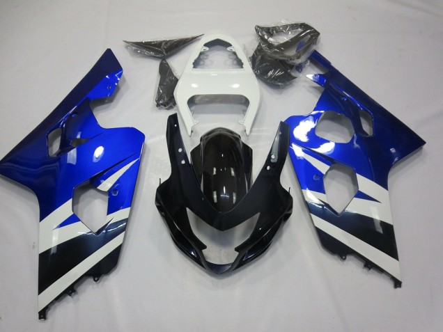 Blu Bianco & Nero 2004-2005 GSXR 600-750 Carena Moto Blu Bianco & Nero 2004-2005 GSXR 600-750 Carena Moto