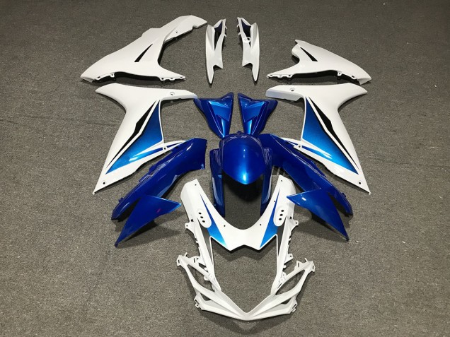 Blu Bianco Personalizzato 2011-2024 GSXR 600-750 Carena Moto Blu Bianco Personalizzato 2011-2024 GSXR 600-750 Carena Moto