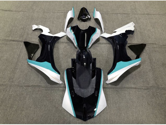 Blu Cielo In Bianco & Nero 2015-2019 R1 Carena Moto Blu Cielo In Bianco & Nero 2015-2019 R1 Carena Moto