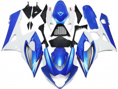Blu Lucido & Bianco 2005-2006 GSXR 1000 Carena Moto