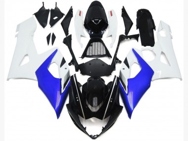 Blu Lucido & Bianco Lucido 2005-2006 GSXR 1000 Carena Moto