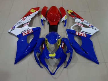 Blu Lucido/Bianco/Rosso 2005-2006 GSXR 1000 Carena Moto