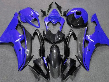 Blu Lucido & Fibra Di Carbonio 2008-2016 R6 Carena Moto